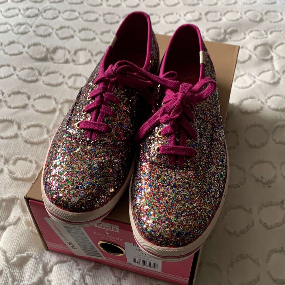 Keds x Kate Spade New York Sparkle Sneakers NEVER WORN
